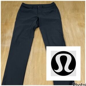 Lululemon ABC Tech Five Pocket Pants Mens 32x30 Slim Fit Obsidian Gray (No Tag)